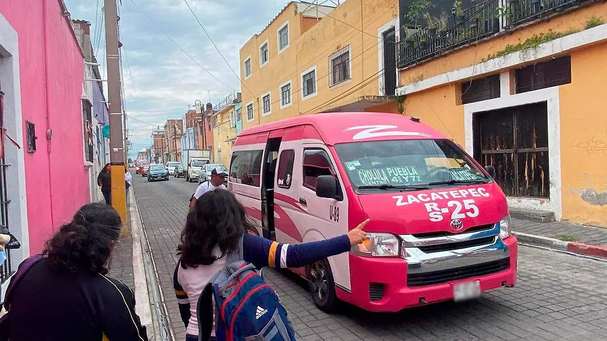 transporte publico en San Pedro Cholula ruta 25